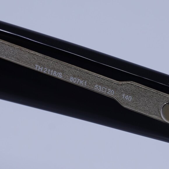 Tommy Hilfiger TH 2118/S 0807 K1 Sunglasses Black Square Frame, Gold Lenses - Picture 6 of 11